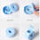 2Pieces Tape Holders with Storage Box and Cutter Set for-White 7