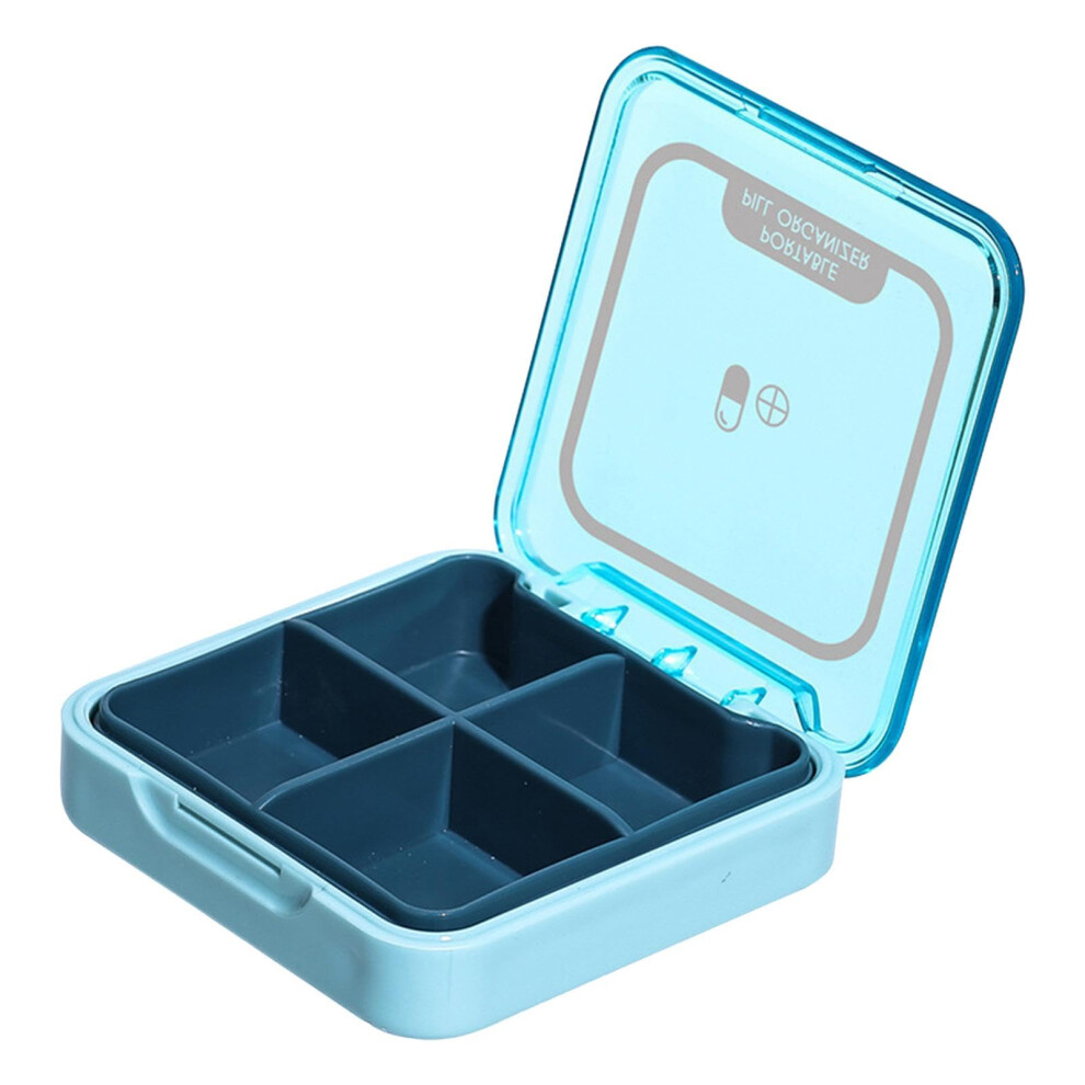 Travel Pill Box Portable Medicine Container For Daily Pill Storage Case Small Sealing Medicine Organizer With Compartment