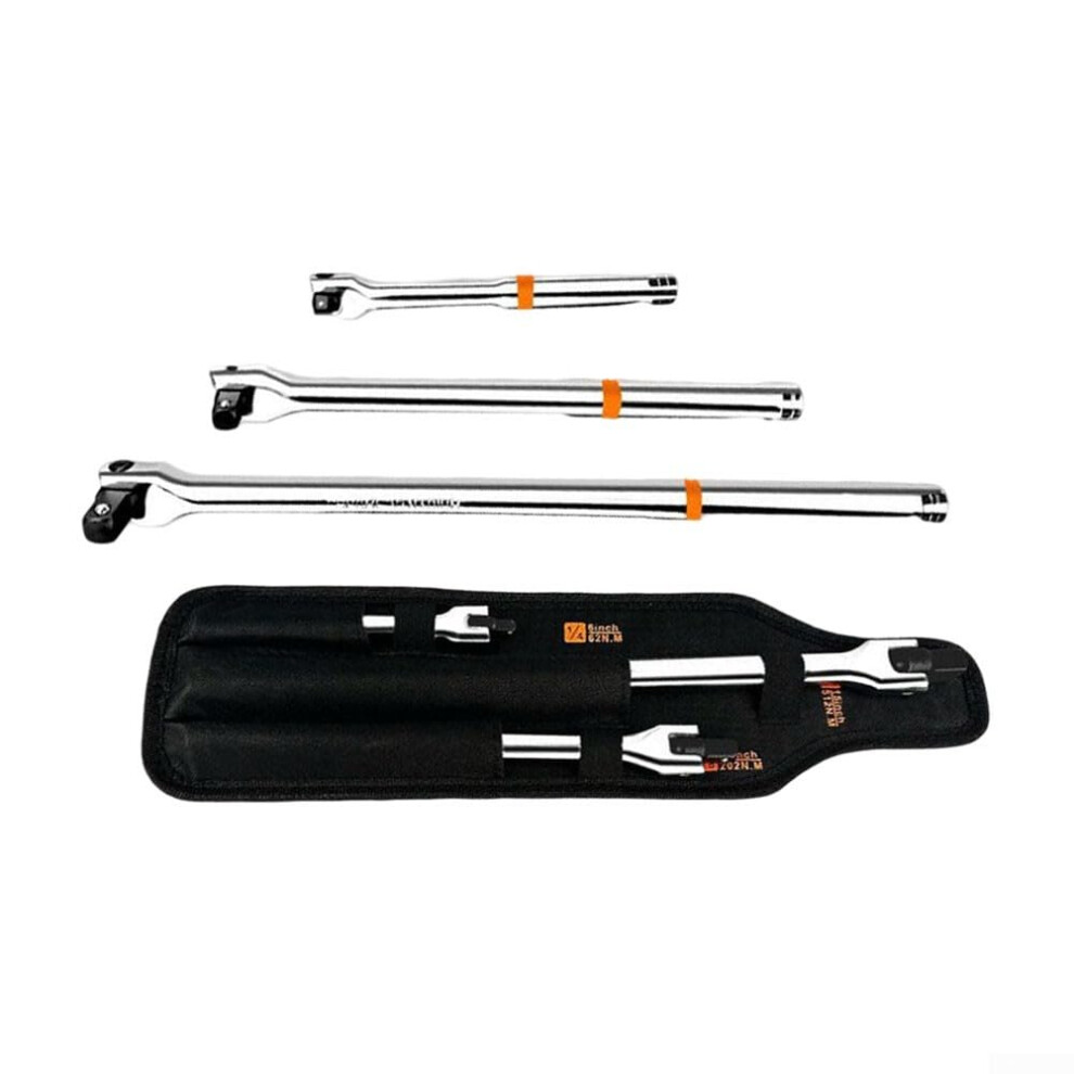Breaker Bar Set 180Degree Rotatable Head 1/43/81/2 In Drive Heavyduty Alloy Steel Wrench Kit For Automotive 9067246311803