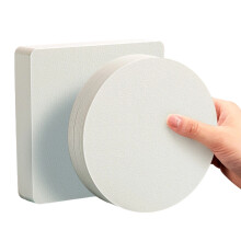 100Pcs 300GSM Fine Texture Cotton Pulp-50 each for round an