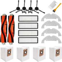 Accessoires Reserveonderdelen Accessoireset voor Dreame D10 Plus RLS3D Robotstofzuiger, 2 hoofdborstels, 4 zijborstels, 4 HEPA-filters, 4 dw