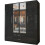 MN Furniture (Black) Modern 4 Door High Gloss Hinged Wardrobe 1