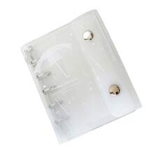 Clear Plastic Flexible Rings Binder Cover with-white umbrella