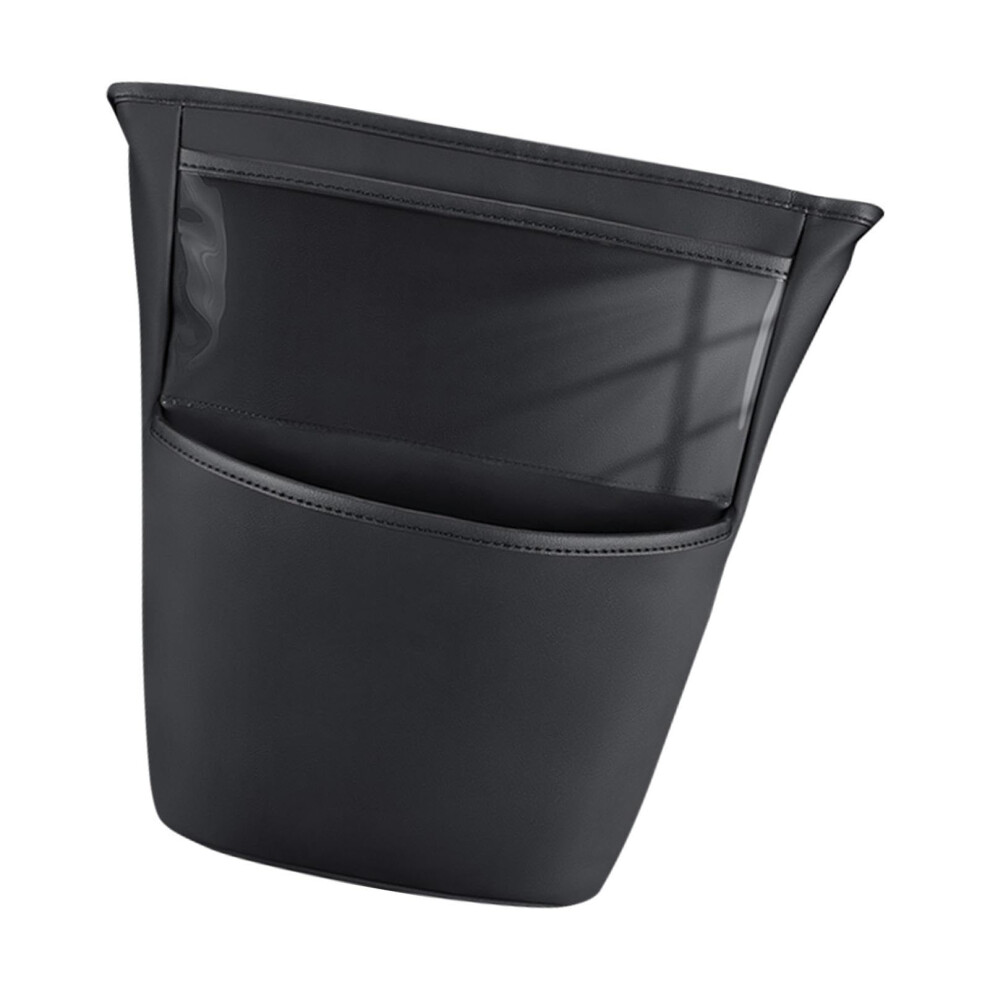 Car Seat Organizer Between Seats with Large Capacity Net Pocket, Safety Barrier, Universal Fit, Black