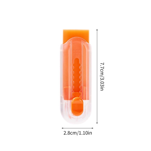 4Pcs Candy Color Sliding Action Eraser Retractable Pencil Eraser 2