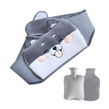 Hot water bottle belt, 1L hot water bottle belt 3 in 1 portable PVC hot water bottle, hot water bottle with soft cover and waist cover, for