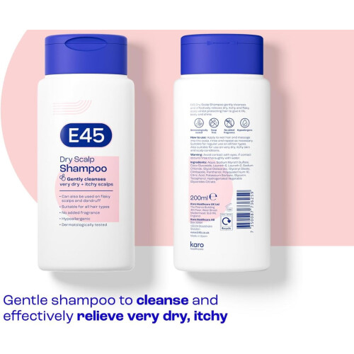 E45 E45 Dry Scalp and Hydrating shampoo 200ML 1