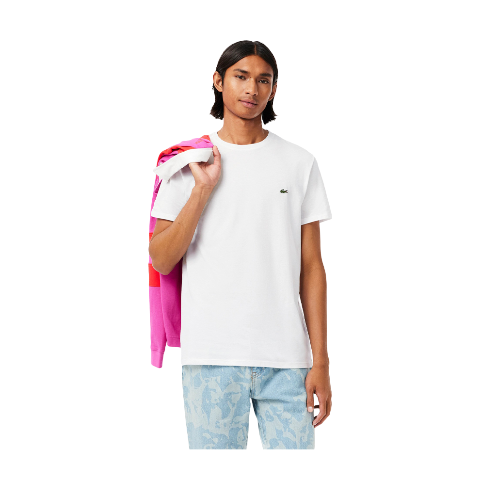 Lacoste Pima Cotton Shirt Uk 2XL White