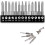 13-piece triangular screwdriver bit set with magnetic hex shank. Ideal for screwdrivers. 1