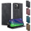 For iPhone 14 Wallet Case Leather Flip Stand Case Cover Card Blue 3
