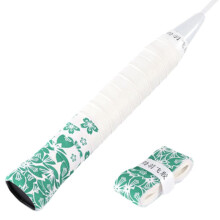1 x Blossom Badminton Racket Grip Sweat Absorbing Tape Hand Gradient F5R4 Fishing Rod Rubber White / Green 1pc