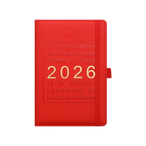2026 Schemaplanner Dagelijkse planner Multifunctionele-Rood