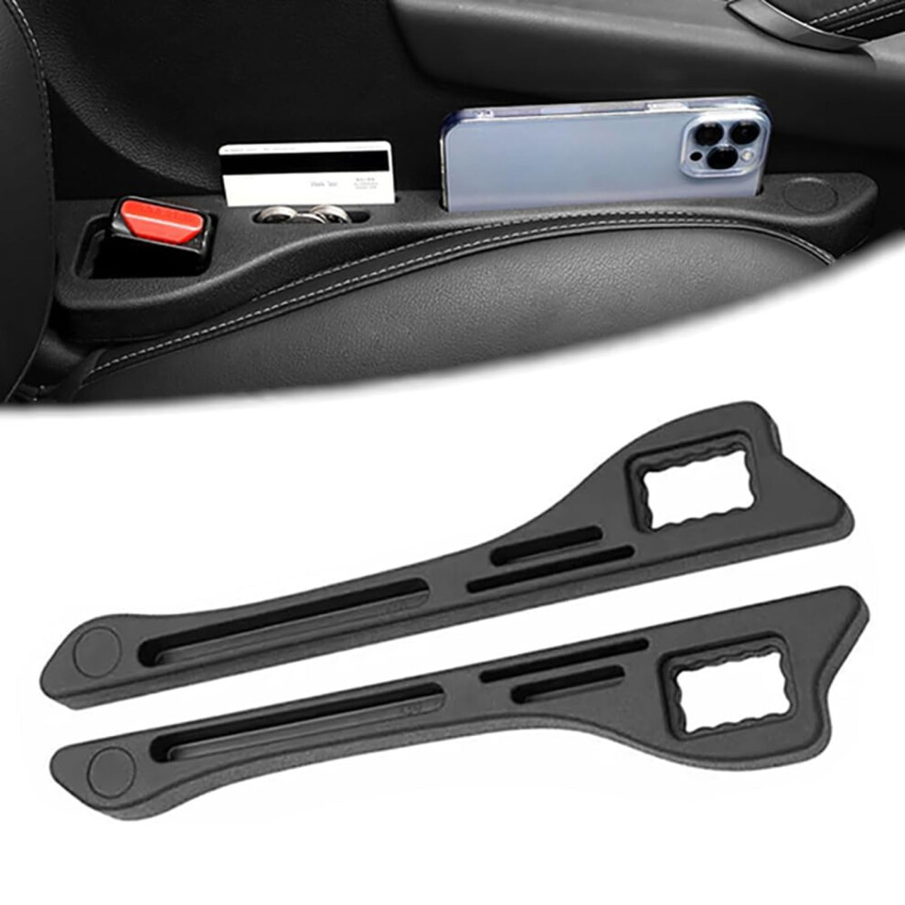 2Pcs Car Seat Gap Filler For Opel Insignia, Leakproof Crevice Organizer, Prevent Items Falling, Black 9067246312732