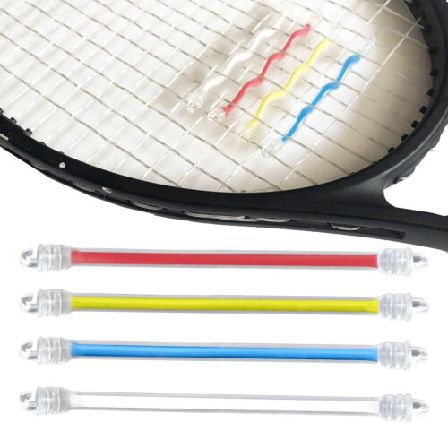 Tennis racket shock absorber, flexible silicone damper for bat string