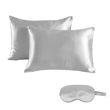 Mulberry Silk Pillowcase and Scrunchie Set, Silk Pillowcase, Smooth Finish, 100% Grade 6A Silk with Envelope Closure, Breathable Fabric, Skin and Hair