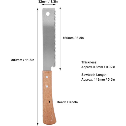 Hand Saw Beech Wood Handle  Hardness For Construction And Outdoor Use 2