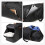 Wearresistant tennis backpack with multiple compartments for all your needs, black 3