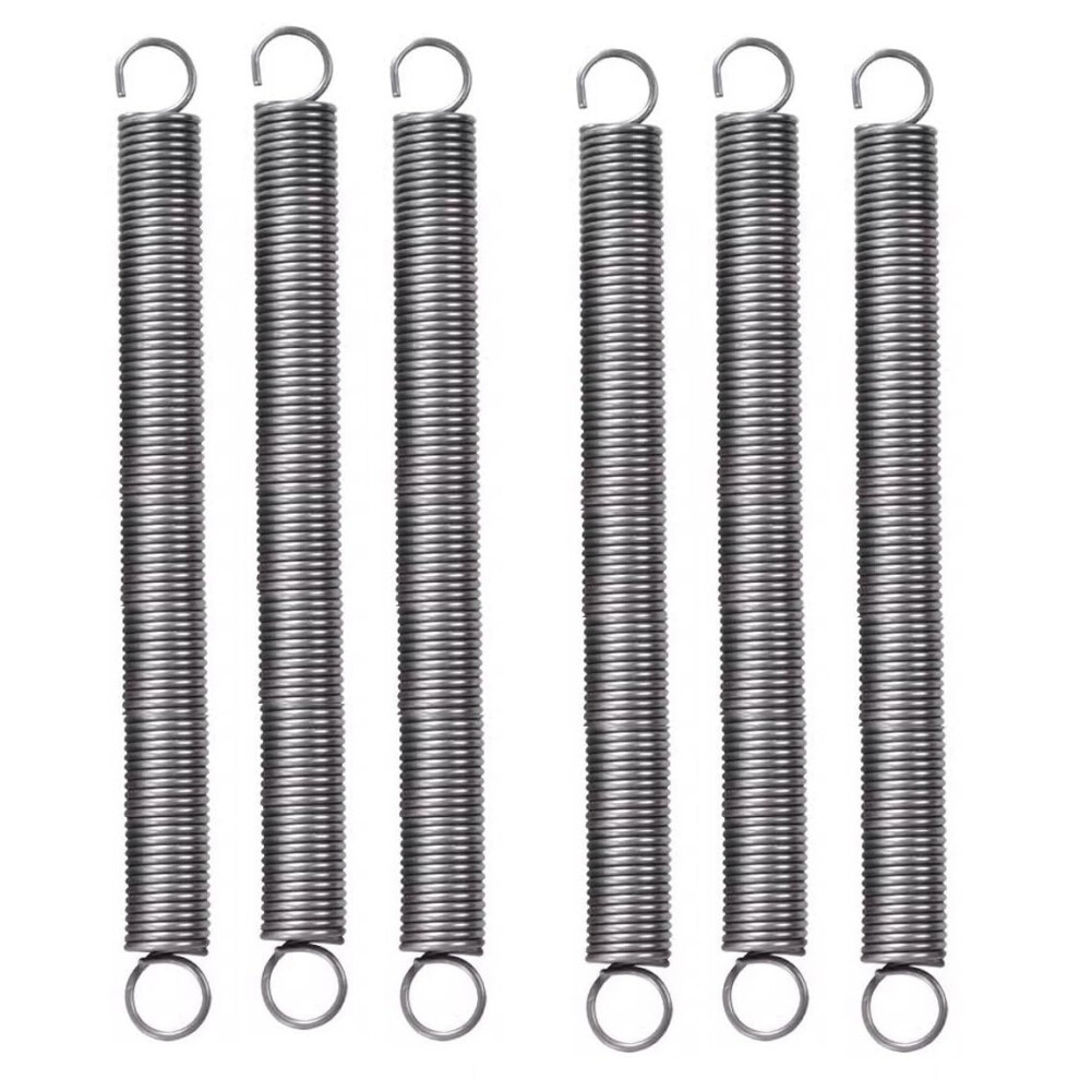 Extension Spring Tension Spring With Hook 200Mm, Diameter 2.0Mm, Outer Diameter 16Mm 6Pieces 9067246896065