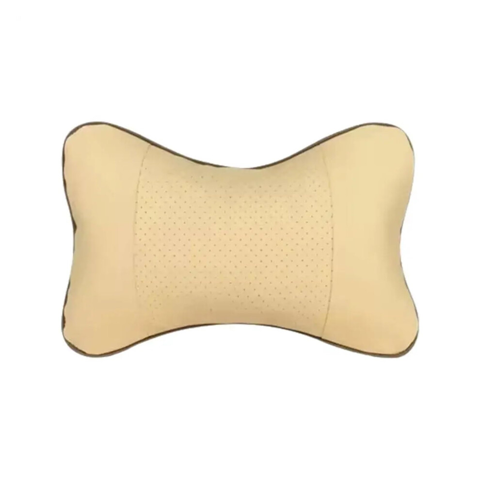 Car Headrest Pillows 1Pc Fiber Filled Neck Support Pillow For Head Pain Relief Universal Car Headrest Yellow 9339159646991