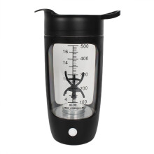 Protein Shaker Bottle Electric USB Rechargeable 600ml Capacity Black Speed Portable Multifunctional Shaker Cup