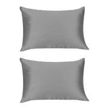 Satin Pillowcase for Hair and Skin Care, Artificial Birds Decor Silk-Like Fabric Home Decor Ornaments Envelope Closure Pillow Covers, Hypoallergenic C