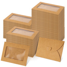 50Pcs Kraft Papers Envelopes Invitation Envelopes-brown color