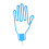 Golf glove holder durable frame training accessory drying rack hook on blue 1