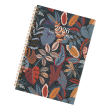 2026 Flower Planner Notebook Twin Coil Binding Weekly-Type 3