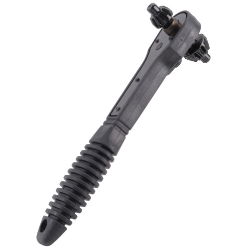 Drill Chuck Key 1 Piece, Ratchet Spanner Wrench, Hand Drill Accessory, Black