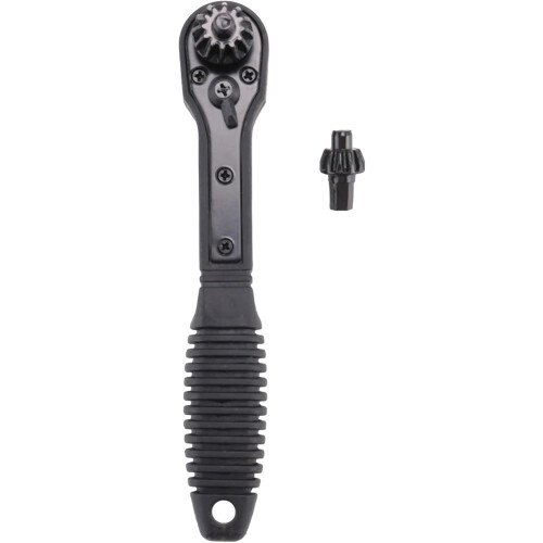 Drill Chuck Key 1 Piece, Ratchet Spanner Wrench, Hand Drill Accessory, Black 1