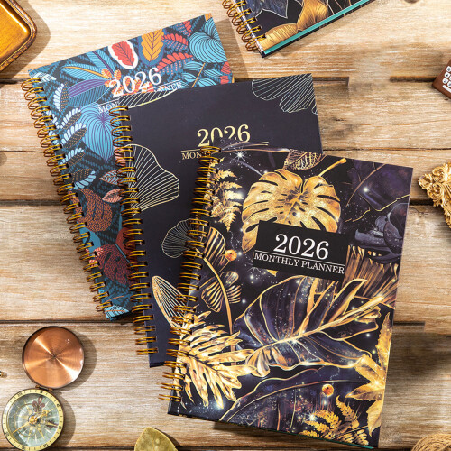 2026 Flower Planner Notebook Twin Coil Binding Weekly-Type 3 1