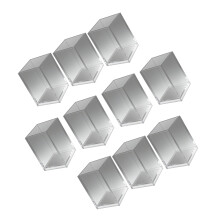 10Pcs Clear Acrylic Pen Cup Multipurpose Desktop Pen-Grey