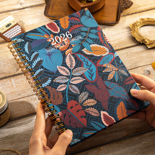 2026 Flower Planner Notebook Twin Coil Binding Weekly-Type 3 2