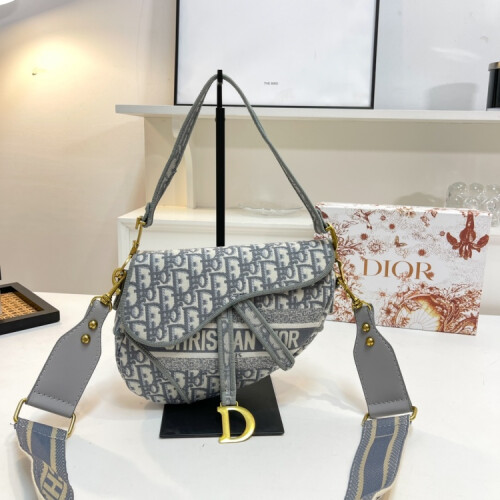 Embroidered Saddle Bag Shoulder Bag Crossbody Handbag - Complete Package