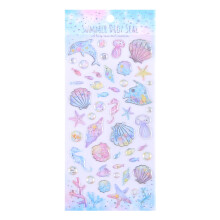 Ocean Themed Embossed PVC Sticker For Scrapbooking Journal-03