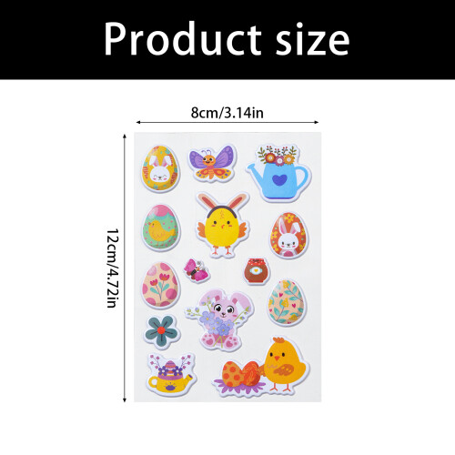 Puffier Sticker Leuke decoratieve sticker voor scrapbooking 2
