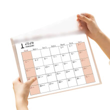 Multifunction 2026 Date Display Desk Pad Mouse Pad-White color