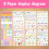 Pakket met dagelijkse planners Maandelijkse viering Planner 6