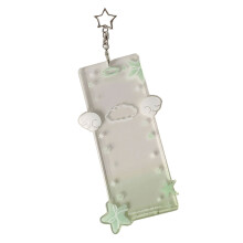 Multifunctional Scratch Resistant Card Sleeve Keychain-Green