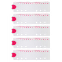 5Pcs Multipurpose Bookmarks Ruler 6 Hole Pre-Punched-A6model