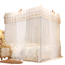 Mosquitera con dosel de tres aberturas laterales para cama, fácil de limpiar, aspecto de dosel de lujo, malla transpirable de primera calidad para