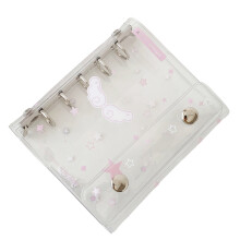 Friendly PVC Rings Binder Cover Clear Design for Custom-pink