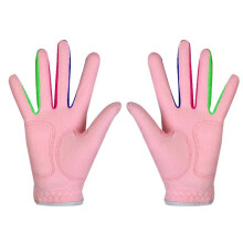 Golf Gloves Outdoor Sports Breathable NonSlip 1 Pair 2 Colours (Pink, 16)