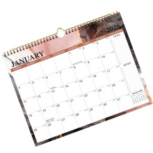 2026 English Art Wall Calendar with Thick Paper Sheets-Fluid