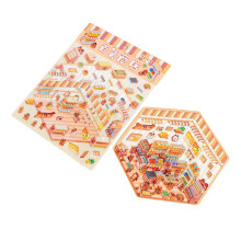 Leuke 3D miniatuur scène sticker cabine landschap-warenhuis