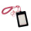 Double Layer Clear Card Protector Case PU Leather Photo-Black 1