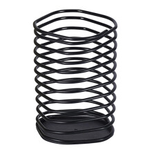 Decoratieve metalen pennenstandaard Ruimtebesparende-Zwart