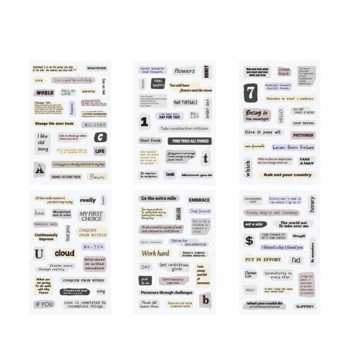 Creatieve retro waterdichte PET-briefsticker decoratieve-6