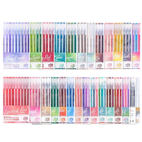 Colored Gel Inks Pens 0.6MM Tip for Daily Journaling-234pcs