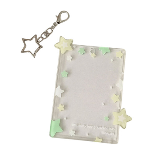 Light Weight Water Resistant 3 Inch Card Protector-Yellow green